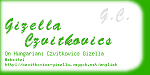 gizella czvitkovics business card